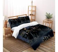 castello Set Di Biancheria Da Letto artee Copripiumino 2 Pezzi Comfort Fibra Ultra-fine Per Bambini, E Federa A Cerniera Set Copripiumino King（220x240cm）