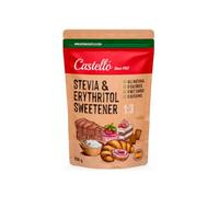 Castello since 1907 Dolcificante Stevia + Eritritolo 1:3 850g | 1g=3g zucchero | Sostituto dello Zucchero - 0 calorie - 0 Indice Glicemico - Keto e Paleo - 0 Carboidrati