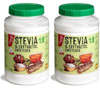 Castello since 1907 Dolcificante Stevia + Eritritolo 1:8 1 kg | 1g : 8g zucchero | Sostituto dello Zucchero con gusto 100% Naturale - 0 Calorie - 0 Indice Glicemico - Keto e Paleo - 0 Carboidrati