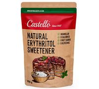 Eritritolo Dolcificante Naturale - Granulato | 10g = 7g zucchero | Sostituto dello zucchero 100% Naturale - Keto e Paleo - 0 Indice Glicemico - 0 Calorie - 0 Carboidrati - Castello since 1907 - 850 g