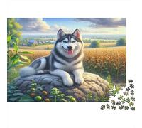 Castello Storico Puzzle 1000 Pezzi Carta per Adulti Paesaggio al Tramonto Gioco di Puzzle 1000 Pezzi Relax Casa Decorazione Regalo 38x26cm/1000pcs