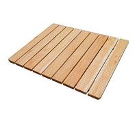 Castelmerlino Pedana Doccia Legno 55 X 68 in Massello Antiscivolo per Piatto Doccia 70 X 90