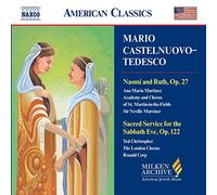 Audio Cd Mario Castelnuovo-Tedesco - Naomi And Ruth Op.27, Sacred Service For Th