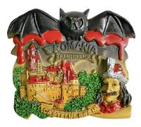 Castelul Bran Transilvania Romania Viaggio Souvenir 3D Magnete Frigorifero Attrazioni Città Frigorifero Magnete Decorativo Tridimensionale Casa Cucina Decorazione