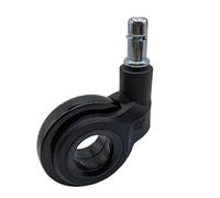 caster wheels， 5 pezzi di ruote girevoli sottili e concise senza mozzo con anello di presa e stelo filettato for la sostituzione della sedia da ufficio,For All Scenarios(Grip Ring Black)