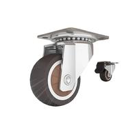 caster wheels， Ruote girevoli universali in gomma morbida for mobili da 1-2 pollici for carrello con piattaforma,For All Scenarios(4PCS without brake,1.0 Inch)