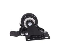 Caster Wheels Set Heavy Duty Swivel Caster Wheels with Safety Dual Locking and Polyurethane No Noise Wheels, Load Bearing 440 Lbs Heavy Duty Casters