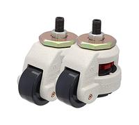 Casters 2pcs Industrial Caster Leveling Adjusted Caster Nylon Wheel for Heavy Duty Machine Big Equipment Adjustable Wheel Holds Up to 500 kg Caster Wheels