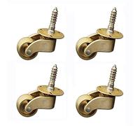 Casters 4/8 PCS Metal Casters Brass Universal Wheel Silent Reinforce Furniture Caster Heavy Duty Furniture Casters 1.81" x 2.40" (W x H) Caster Wheels (Color : 4PCS)