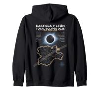 Castiglia e León Total Eclipse Spagna 12 Agosto 2026 Felpa con Cappuccio