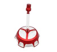 Castino del serbatoio del carburante in motocicletta in alluminio da 50 mm con tubo di sfiato compatibile con il cappuccio a benzina universale con bici di sporcizia(Red)