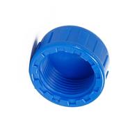 Castino filettato in PVC G1-1/2 PVC, tappo per blanking per tubo di rifiuti per lavello cucina filo femmina, trappola per elettrodomestici per giunti e tubi Fine blu 20mm