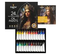 Castle Art Supplies Set di 24 colori a olio da 12 ml, formula migliorata, set di grande valore per artisti adulti, principianti e avanzati, vibrante varietà di colori a olio facili da usare (nuovo)