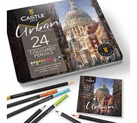 Castle Art Supplies Set di 24 Matite Colorate - Sketching Urbano