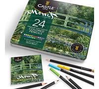 Castle Arts, set di 24 matite colorate Ispirato da Monet... Colorazione perfetta, schizzi, set matite da disegno