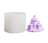 Castle Candle Casting Mold - Reusable Flexible Silicone, Soft Material Easy Release, Sturdy Design Creative Use, DIY Craft Accessory, Silicone Mold for Epoxy Resin Soap Plaster