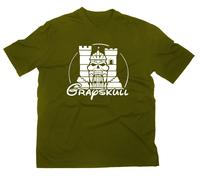 Castle Grayskull Fun T-Shirt Fanshirt Fan Logo MOTU He-Man Skeletor Greyskull