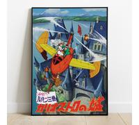 CASTLE OF CAGLIOSTRO PLANE WOOD PANEL POSTER SEMIC