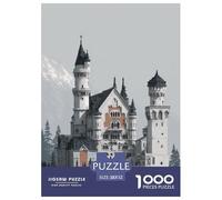 Castle Puzzle 1000 Pezzi Ice And Snow Appassionati, Materiali Premium, Poster E Box Elegante - 52x38cm/1000pcs