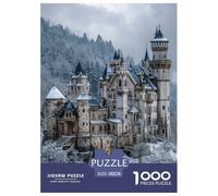 Castle Puzzle 1000 Pezzi Ice And Snow - Design Rilassante E Dettaglio Artistico, Poster E Box Regalo - 38x26cm/1000pcs