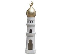 Castle Statue - Tower Sculpture Table Ornaments | Resin Mosque Décor Piece with Detailed Craft Design, Decorative Art Figurine for Study, Nursery, Bedside Shelves, Bookshelves, Home Display Accent