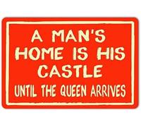 Castle Until Queen Arrives Retro Metal Tin Sign 8 X 12 in