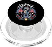 Castlecore Drago Guardiano dell'Antica Fiamma Fantasy Art PopSockets PopGrip per MagSafe