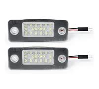 CastleGear Tag Lampada Per A8 S8 Quattro D3 4E2 4E8 2002 2003 2004 2005 2006 2007 2008 2009 2 Pezzi LED Luci Targa 4E0943022