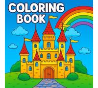 Castles Coloring Book: Fun full page designs!