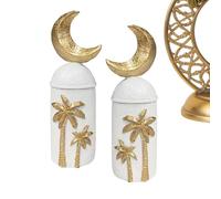 Castles Statue Resin, Middle Eastern Decorative Figurines, Moon Castles Miniature with Intricate Detailing, Resin Sculpture with Elegant Finish, Entryway Decor, Bedside Display for Shelves Bookshelves