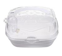 Castolo che trasporta scatola piccola animale domestico che trasportava gabbia