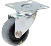 Castore Girevole 50Mm Con Gomma Termoplastica Conduttiva Elettrica Grigia