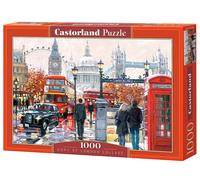 CASTORLAND 1000 Piece Jigsaw Puzzle, London Collage, Colorful Puzzle of the UK,