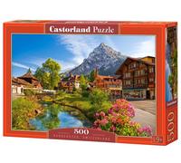 CASTORLAND 500 Piece Jigsaw Puzzle, Kandersteg, Switzerland, Alps Puzzle, Mounta