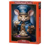 Castorland 500 Piece Jigsaw Puzzles, Tea Time, Art. Puzzle, Mouse and Small Teap