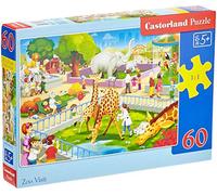 Castorland B-066155 Classic Zoo Visit Puzzle 60 Pezzi, Multicolore