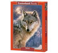 Castorland B-52431 Hobby Panoramic Lone Wolf Jigsaw Puzzle, 500 Pieces Set, Mult