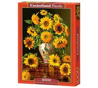 Castorland - Puzzle Girasoli in un vaso di pavone - 1000 Pezzi