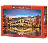 Castorland- Rialto by Night, Puzzle 1000 Teile Italia, Multicolore, 104215-2