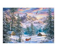 Castorland - Puzzle Natale in montagna - 1000 Pezzi