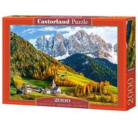 Castorland C200610 Puzzle "Chiesa di Santa Maddalena, Dolomiti" (2000 pezzi)