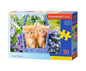 Castorland CSLB-070169 Puzzle da 70 Pezzi - Gattini Rossi