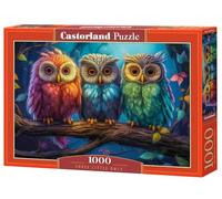 Castorland Puzzle 1000 pezzi: tre piccoli gufi
