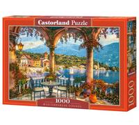 Castorland 1000 Pezzi Jigsaw Puzzles, Mediterranean Veranda, Italian Mountain Lake, Adult Puzzle, Castorland C-105120-2