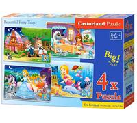 Castorland - Puzzle 4x puzzle Belle fiabe - 1-39 Pezzi