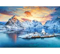 Castorland - Puzzle Alba a Sakrisøy, Lofoten, Norvegia - 1000 Pezzi