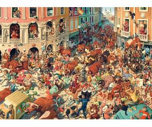 Castorland - Puzzle Collezione d'arte: corsa dei tori a Pampeluna - 3000 Pezzi
