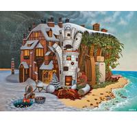 Castorland - Puzzle Collezione d'arte: Vigilia di Natale Madeira - 2000 Pezzi
