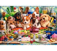 Castorland - Puzzle Cuccioli Dessert - 1000 Pezzi