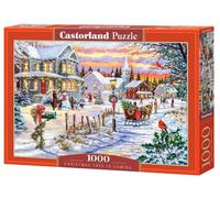 CASTORLAND Puzzle da 1000 pezzi, albero di Natale sta arrivando, scena invernale, puzzle vintage, puzzle per adulti, Castorland C-105274-2